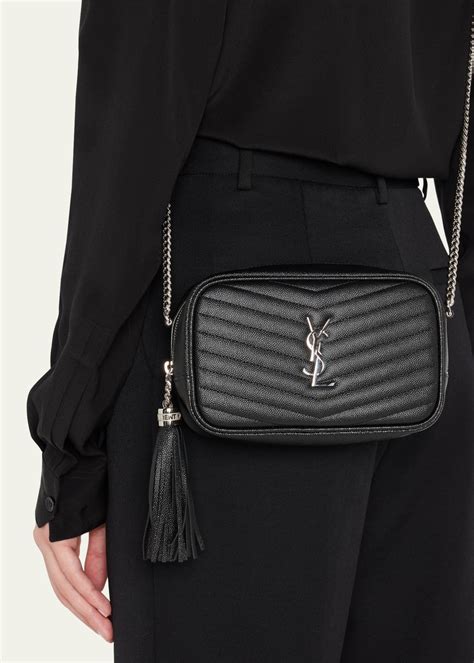 ysl mini lou tassel|MINI LOU in quilted leather .